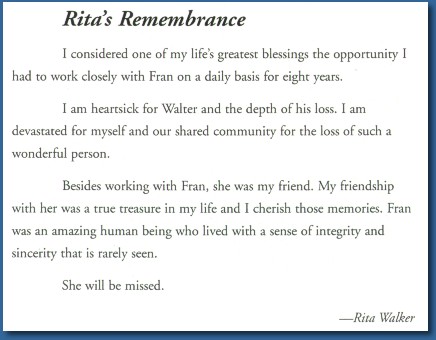 Rita's Remembrance