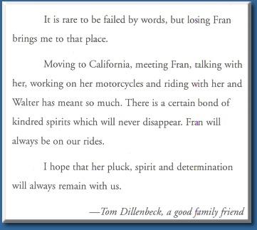 Tom's words